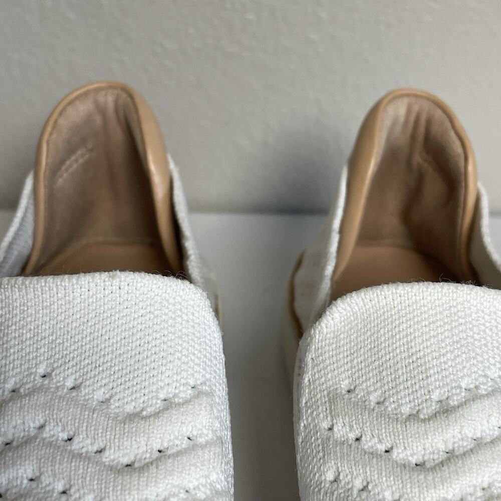 UGG Shoes 7.5 Womens White Sammy Chevron Slip On Sneaker Loafer Casual 1102560 - Picture 10 of 10